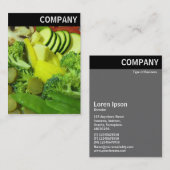 V Rubrik - Gemüse aus Raufutter 01 Visitenkarte (Vorne/Hinten)