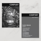 V. Rubrik - Modernes Inneres Visitenkarte (Vorne/Hinten)