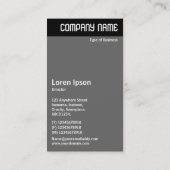 V Rubrik - See und Himmel Visitenkarte (Rückseite)