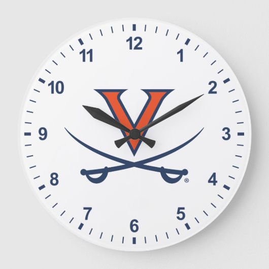 V Säbel Große Wanduhr (Vorderseite)