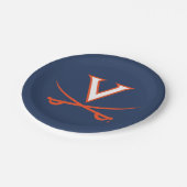 V Säbel Pappteller (Schrägansicht)