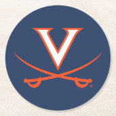 V Säbel Runder Pappuntersetzer (Vorderseite)