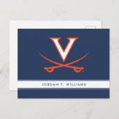 V Saber Einladungspostkarte (Vorne/Hinten)