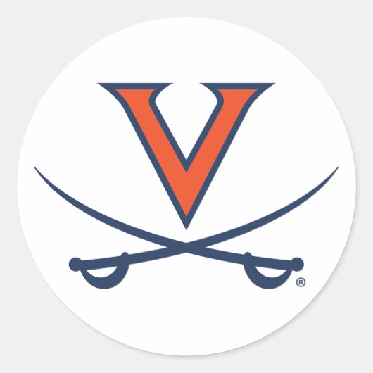 V Saber Runder Aufkleber (Vorderseite)