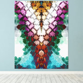 V-Stack Pyramid Leinwanddruck (Insitu (Holzboden))