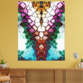 V-Stack Pyramid Leinwanddruck (Insitu (Wohnzimmer))