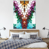 V-Stack Pyramid Leinwanddruck (Insitu (Schlafzimmer))