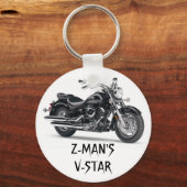 V-Star Bike keys Schlüsselanhänger (Vorderseite)