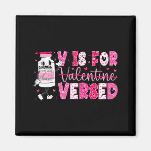 V steht für bewanderte Krankenschwester Valentinst Magnet