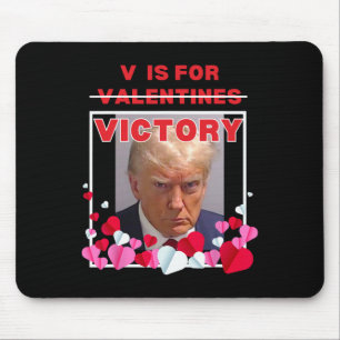 V steht für Victory Lustiger Trump Valentinstag 20 Mousepad