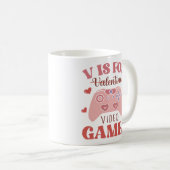 V steht für Videospiele Kaffeetasse (VorderseiteRechts)