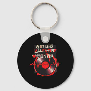 V steht für Vinyl Funny Valentine Vinyl Schallplat Schlüsselanhänger