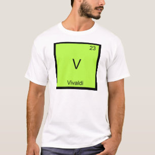 V - Symbol-T - Shirt für Vivaldi Funny Chemistry E