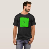 V - T - Shirt Verne Funny Chemistry Element Symbol (Vorne ganz)
