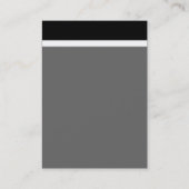 V Titel-Band - Schwarzes mit dunkelblauen 000066 Visitenkarte (Rückseite)