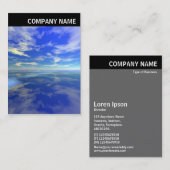 V Titel - Foto - Meer und Himmel Visitenkarte (Vorne/Hinten)