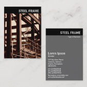 V Titel - Foto - Stahlrahmen-Bau Visitenkarte (Vorne/Hinten)