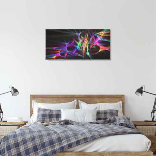 V. U. O. und Felder #017_II von Kyrylo Glivin Leinwanddruck (Insitu (Schlafzimmer))