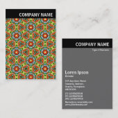 V Überschrift - Bild - Geometrisches Abstraktes Bi Visitenkarte (Vorne/Hinten)