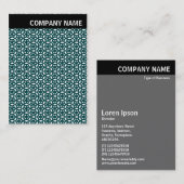 V Überschrift - Bild - Geometrisches Abstraktes Bi Visitenkarte (Vorne/Hinten)