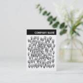 V Überschrift - Bild - Zeichnend Waldflächen Visitenkarte (Stehend Vorderseite)