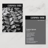 V Überschrift - Blätter Visitenkarte (Vorne/Hinten)