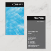 V Überschrift: Blaue Kurven Visitenkarte (Vorne/Hinten)