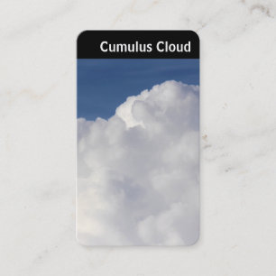 V Überschrift: Cumulus Cloud Visitenkarte