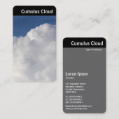 V Überschrift: Cumulus Cloud Visitenkarte (Vorne/Hinten)