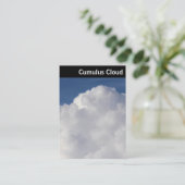 V Überschrift: Cumulus Cloud Visitenkarte (Stehend Vorderseite)