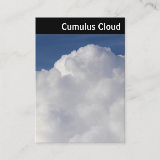 V Überschrift: Cumulus Cloud Visitenkarte (Vorderseite)