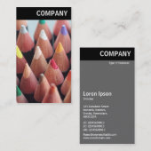 V Überschrift - Farbstifte Visitenkarte (Vorne/Hinten)