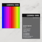 V Überschrift - Foto - Farbstäbe 01a Visitenkarte (Vorne/Hinten)