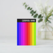 V Überschrift - Foto - Farbstäbe 01a Visitenkarte (Stehend Vorderseite)