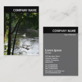 V Überschrift - Foto - Schwan am Fluss Visitenkarte (Vorne/Hinten)