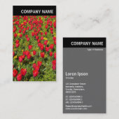 V Überschrift - Foto - Tulpen Visitenkarte (Vorne/Hinten)