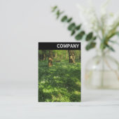 V Überschrift - Frühjahr im Wald Visitenkarte (Stehend Vorderseite)