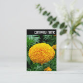 V Überschrift: Orange Chrysanthemum Visitenkarte (Stehend Vorderseite)