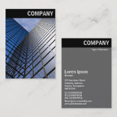 V. Überschrift - Reflektierter Büroblock Visitenkarte (Vorne/Hinten)