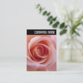 V Überschrift: Rosa Rose Visitenkarte (Stehend Vorderseite)