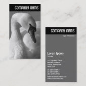 V Überschrift - Swan B&W Visitenkarte (Vorne/Hinten)