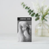 V Überschrift - Swan B&W Visitenkarte (Stehend Vorderseite)