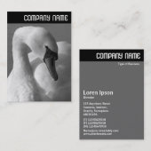 V Überschrift - Swan B&W Visitenkarte (Vorne/Hinten)