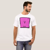 V - Verdi Funny Chemistry Element Symbol T - Shirt (Vorne ganz)