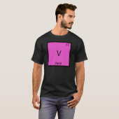 V - Verdi Funny Chemistry Element Symbol T - Shirt (Vorne ganz)