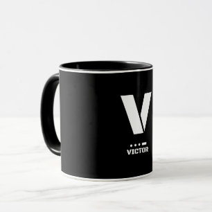 V(Victor) NATO-Buchstabenalphabet & Morsecode Tasse