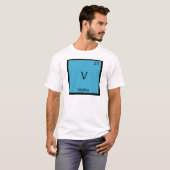 V. Vodka Funny Chemistry Element Symbol T - Shirt (Vorne ganz)