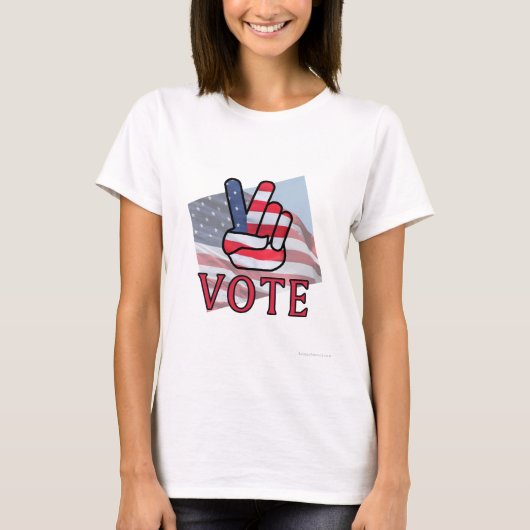 V Vote Womens Shirt (Vorderseite)