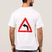 VA-CA großes 'HOHES T-Stück n (links Drehung) T-Shirt (Rückseite)