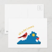 VA ist für Liebende geeignet Postkarte (Vorne/Hinten)